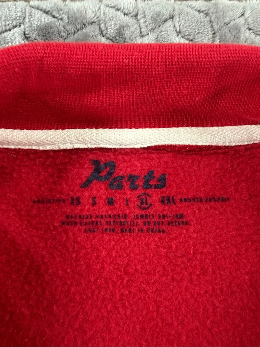 Pact Red Italia Soccer Track Jacket with Stripe Accents XL